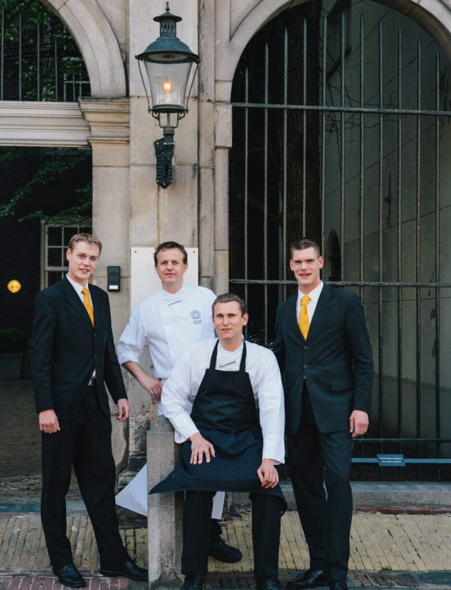 Former Vinkeles team, of 2 Michelin Star Restaurant Vinkeles in luxury boutique hotel The Dylan Amsterdam