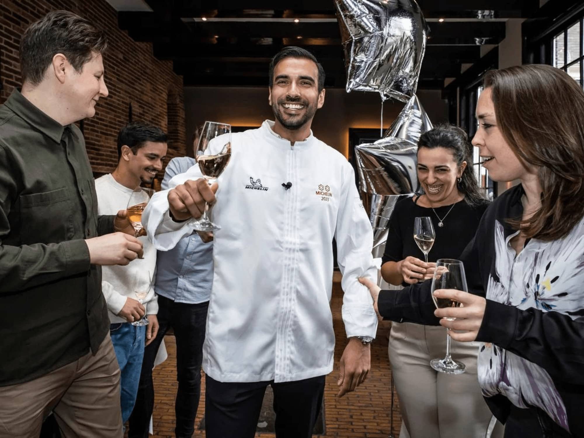 Restaurant Vinkeles, fine dining restaurant at The Dylan hotel Amsterdam receiving two Michelin stars.