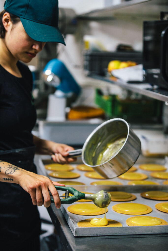 The making of the famous stroopwafels at Lanskroon bakery in Amsterdam, shot for luxury boutique hotel The Dylan 