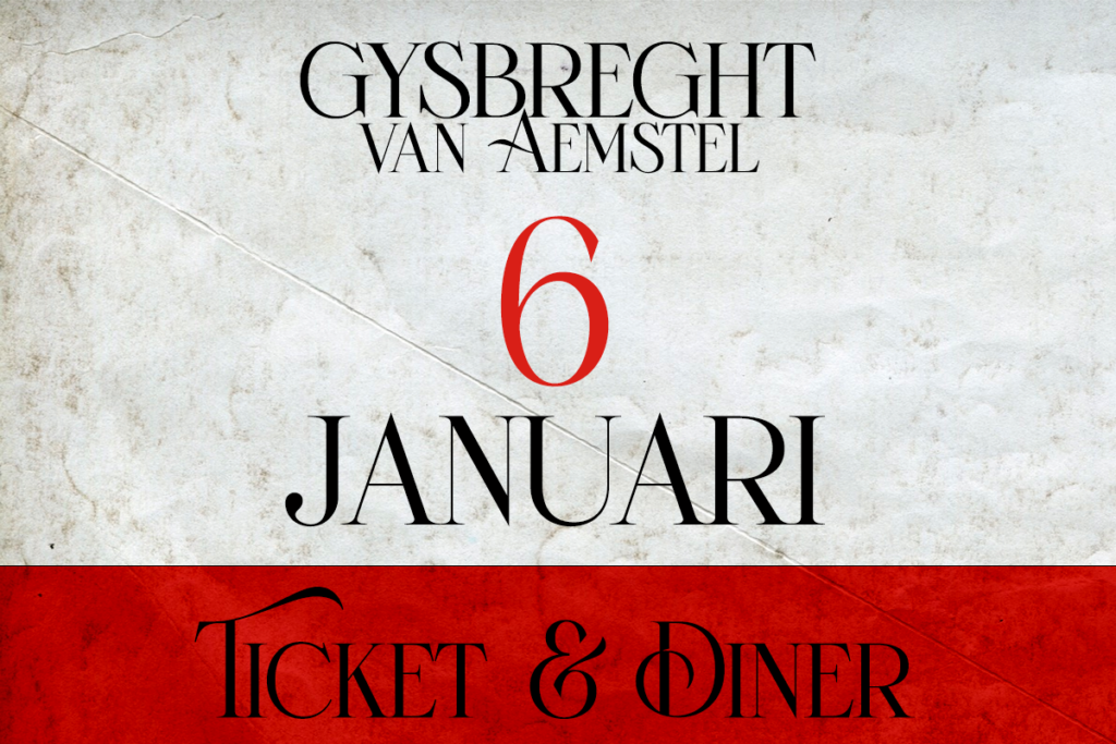 Ticket theater voorstelling Gijsbreght van Aemstel in hotel The Dylan Amsterdam