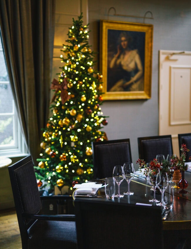 Christmas at The Dylan Amsterdam, private dining space Barbou - part of The Leading Hotels of the World